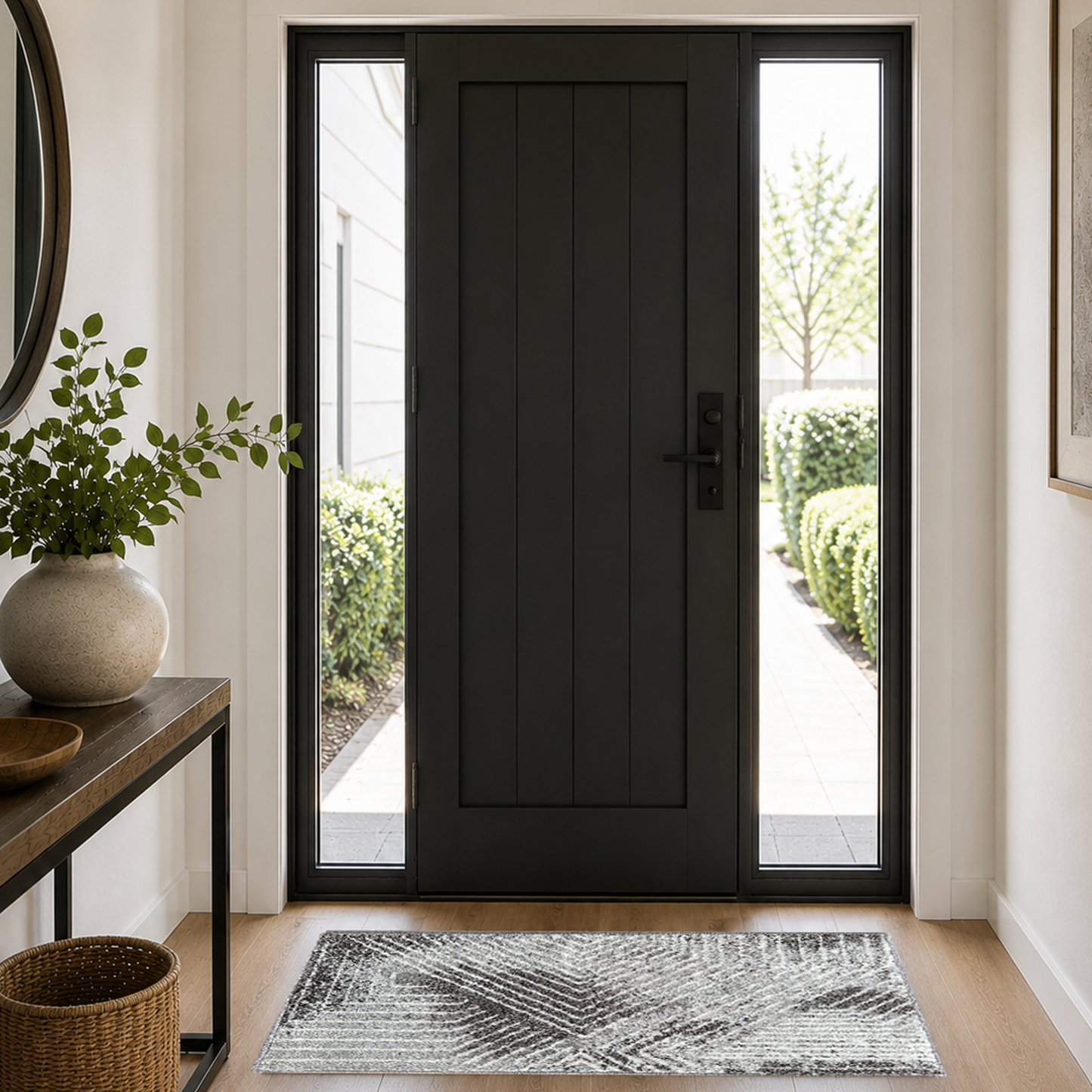 Ascot Abstract Grey Rug