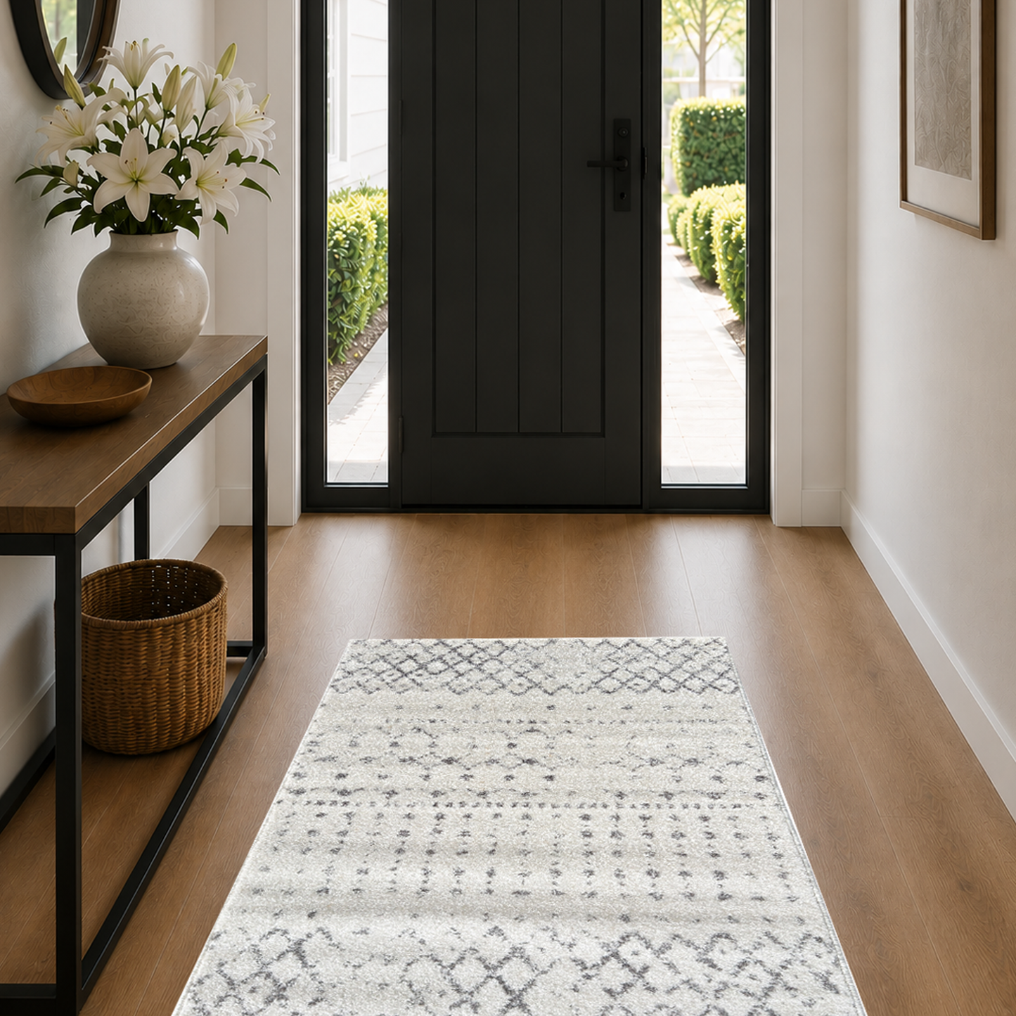 Ascot Modern Aztec Ivory Rug