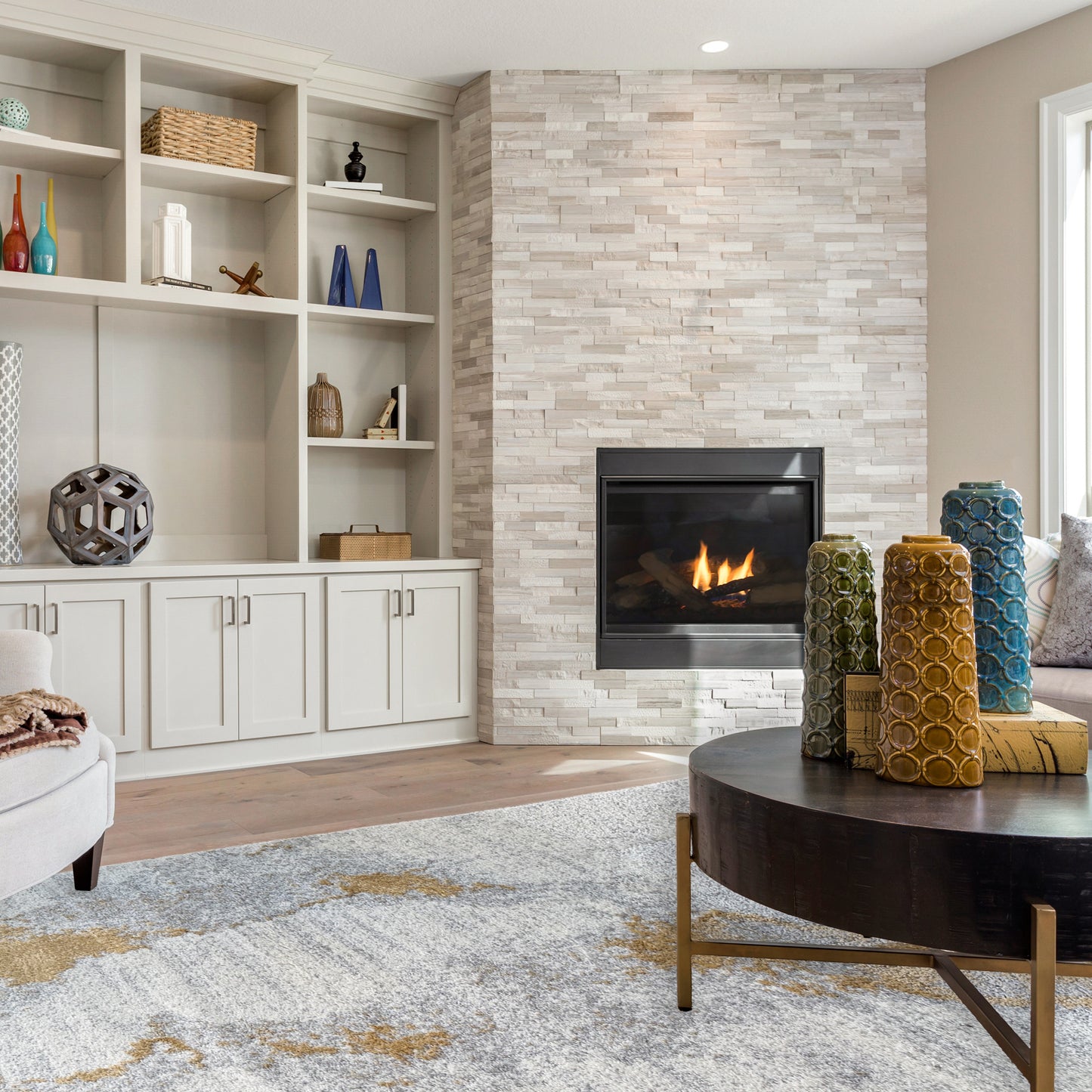 Laine Gold Lustre Rug