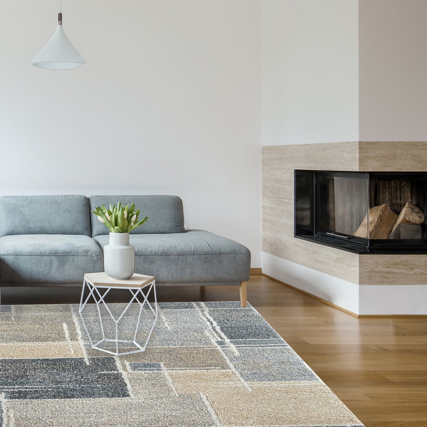 Beaumont Contempo Beige/Grey Rug