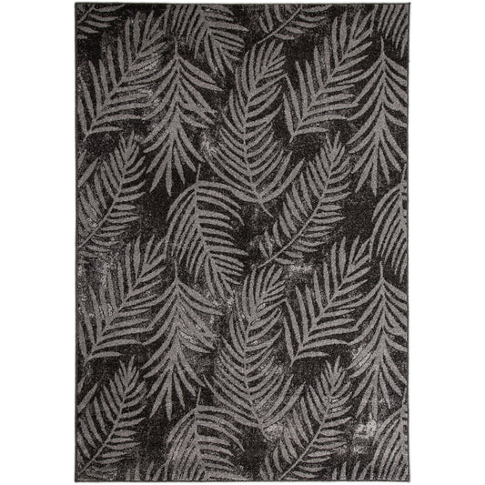 Asana Botanica Black/Light Grey Rug