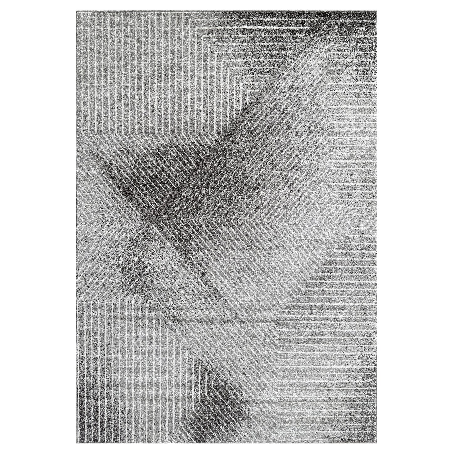 Ascot Abstract Grey Rug