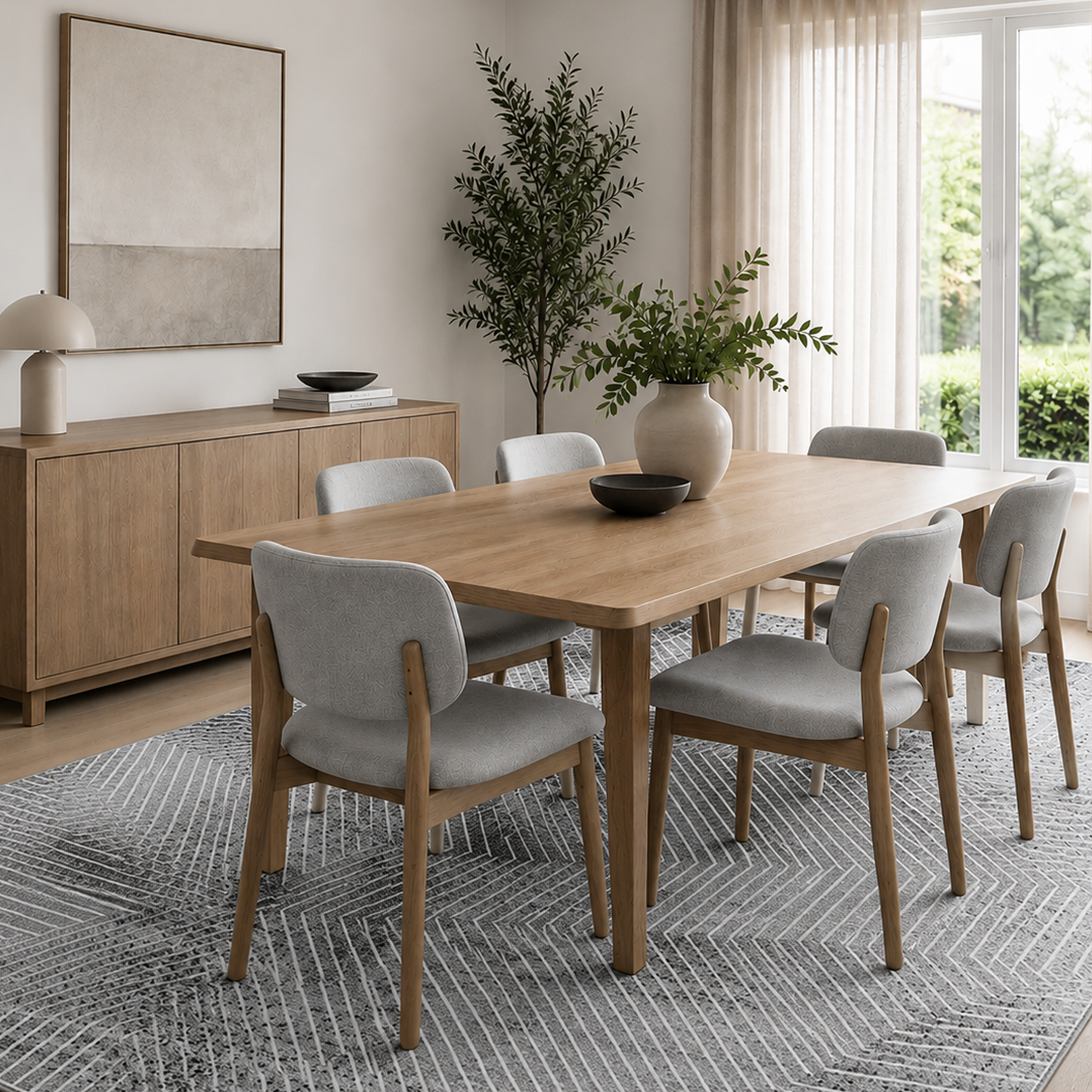 Ascot Abstract Grey Rug