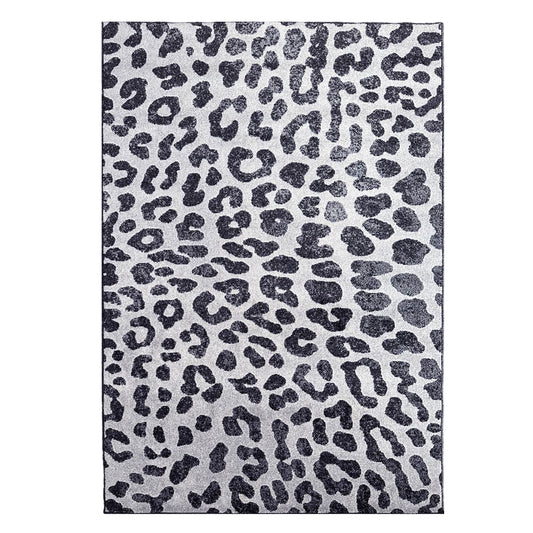 Asana Leopard Black/White Rug