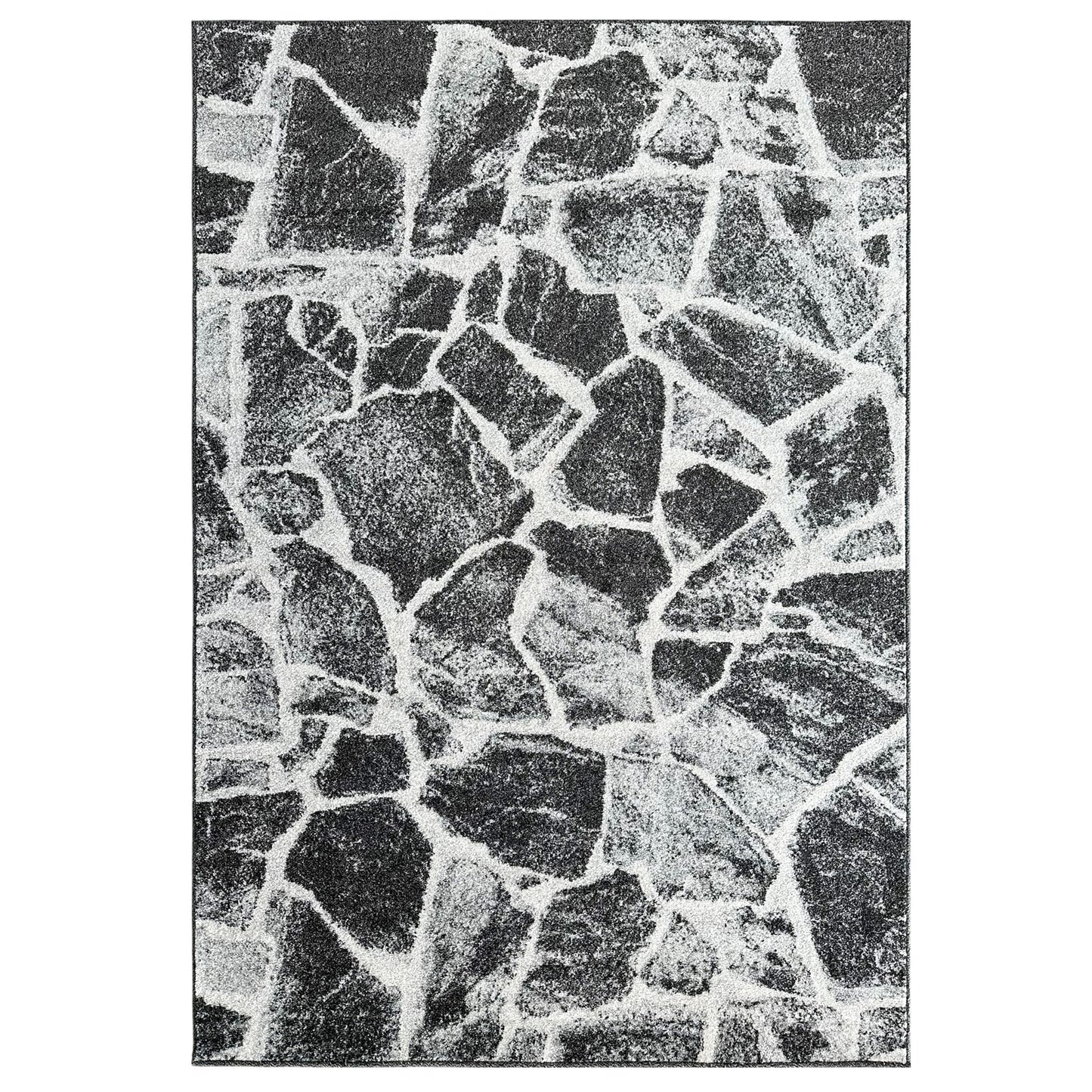 Asana Stone Black/Grey Rug