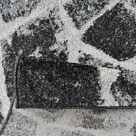 Asana Stone Black/Grey Rug