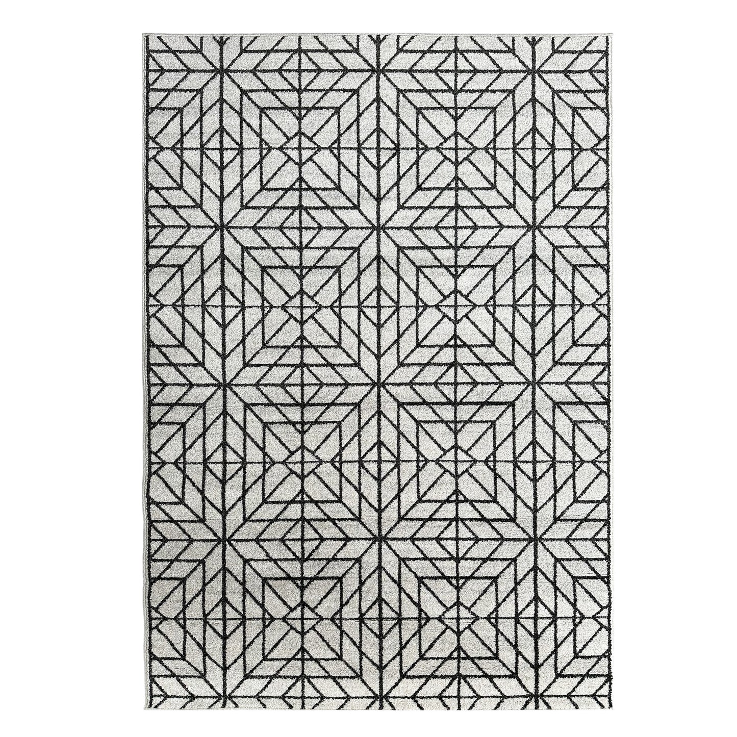 Asana Tile Cream/Black Rug
