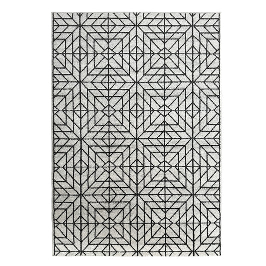 Asana Tile Cream/Black Rug