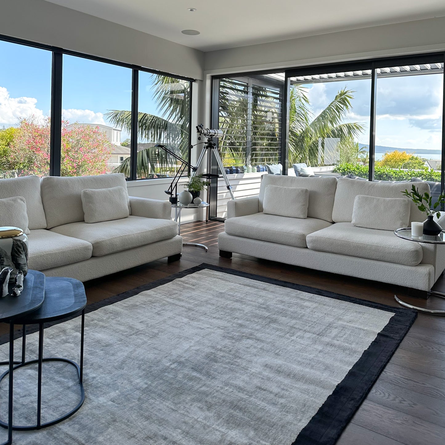 Monu Black Grey Rug