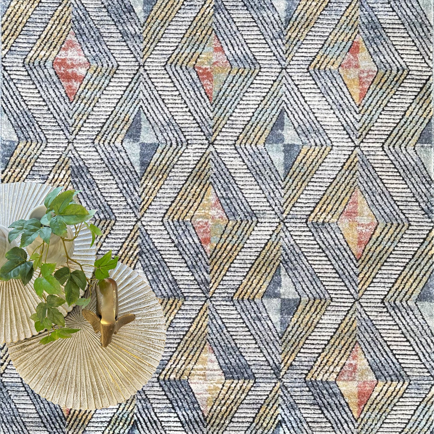 Bellis Argyle Multi Rug