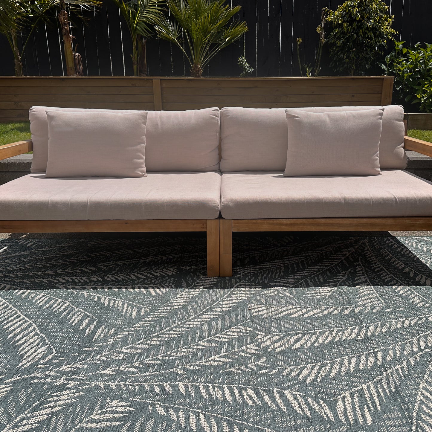 Sanibel Indoor/Outdoor Palma Smoke Green Rug