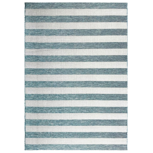 Coast Outdoor Stripe Blue Rug