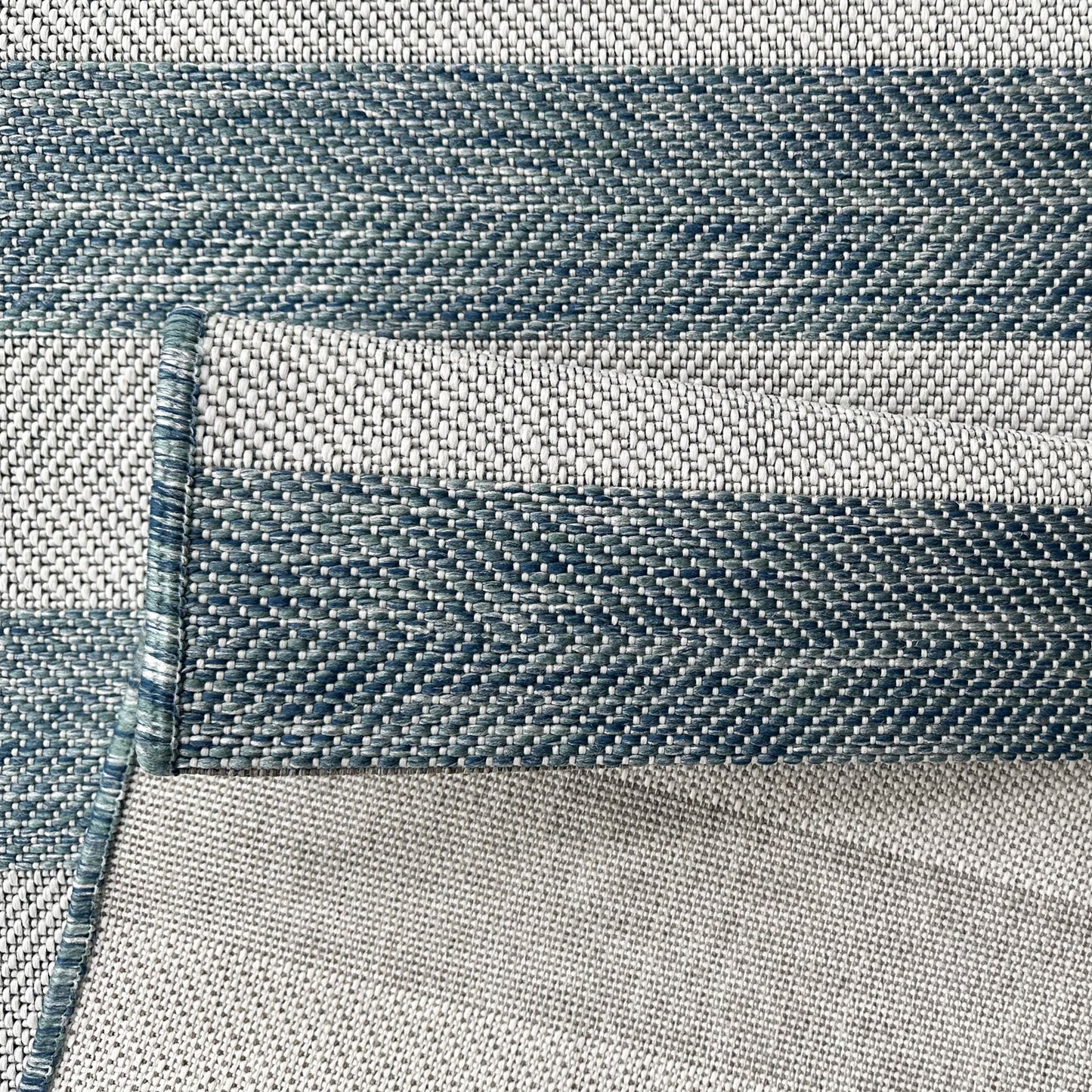 Coast Outdoor Stripe Blue Rug