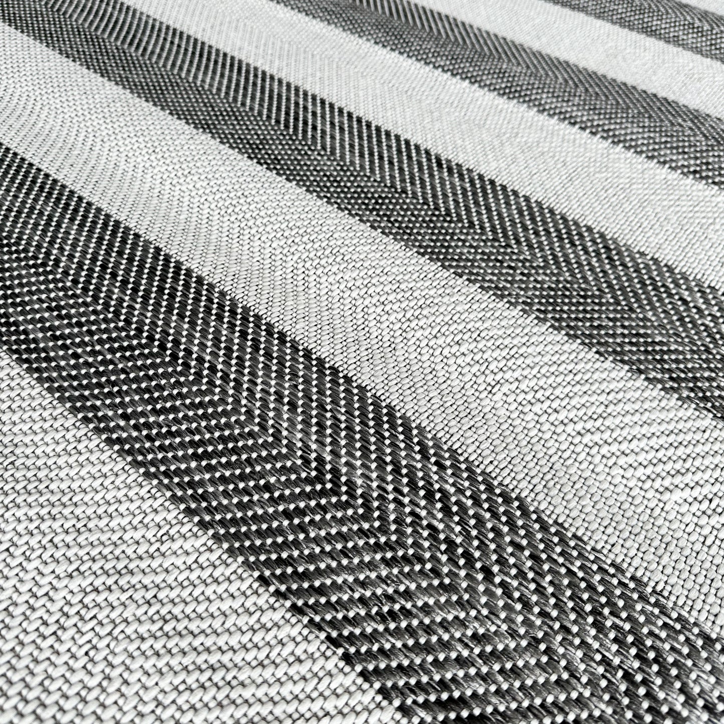 Coast Outdoor Stripe Charcoal Rug