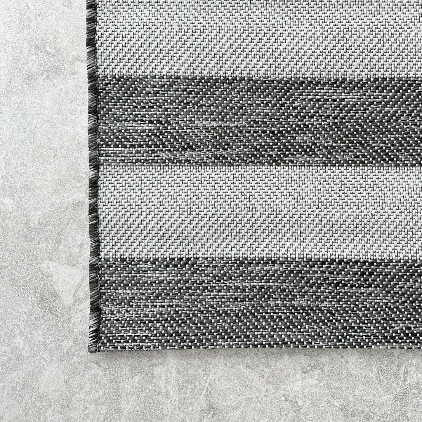 Coast Outdoor Stripe Charcoal Rug