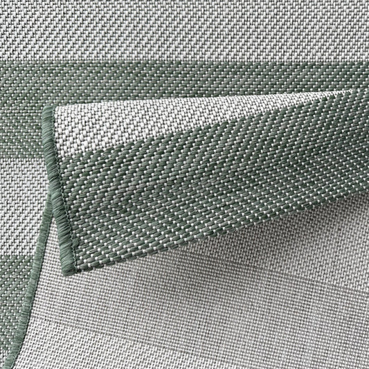 Coast Outdoor Stripe Green Rug