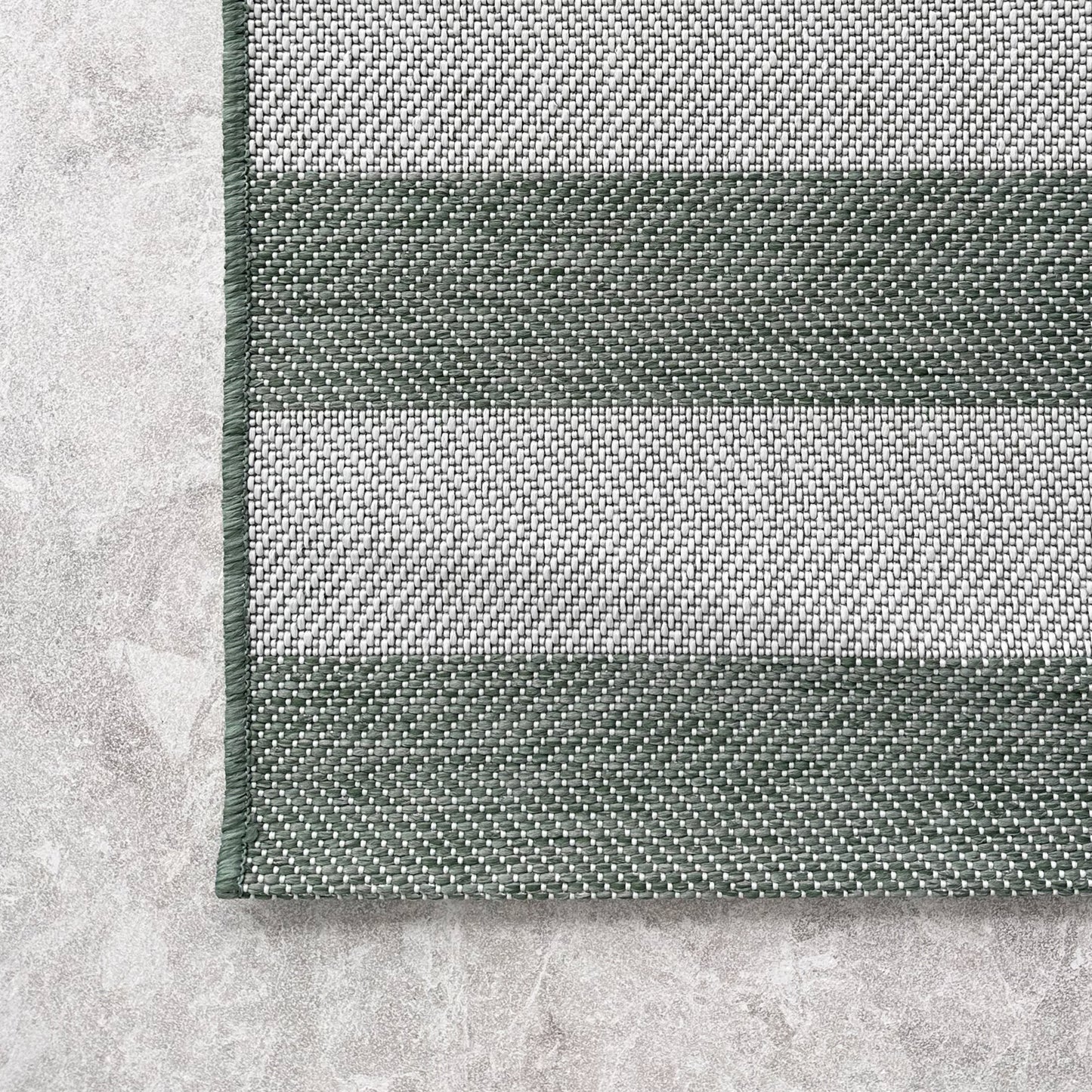 Coast Outdoor Stripe Green Rug