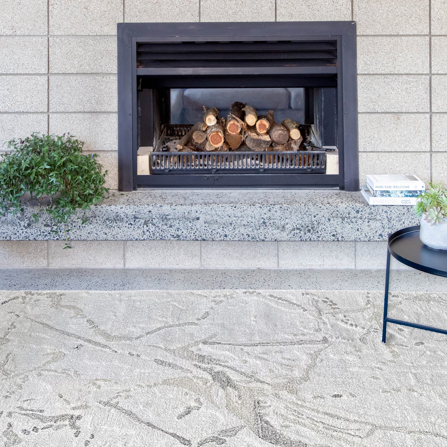 Cheryl Ivory/Grey Rug