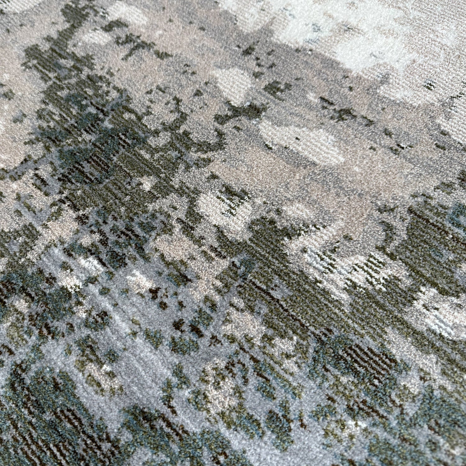 Muted Abstract Rugs Alto Muted Olive Rug – Signature Rugs