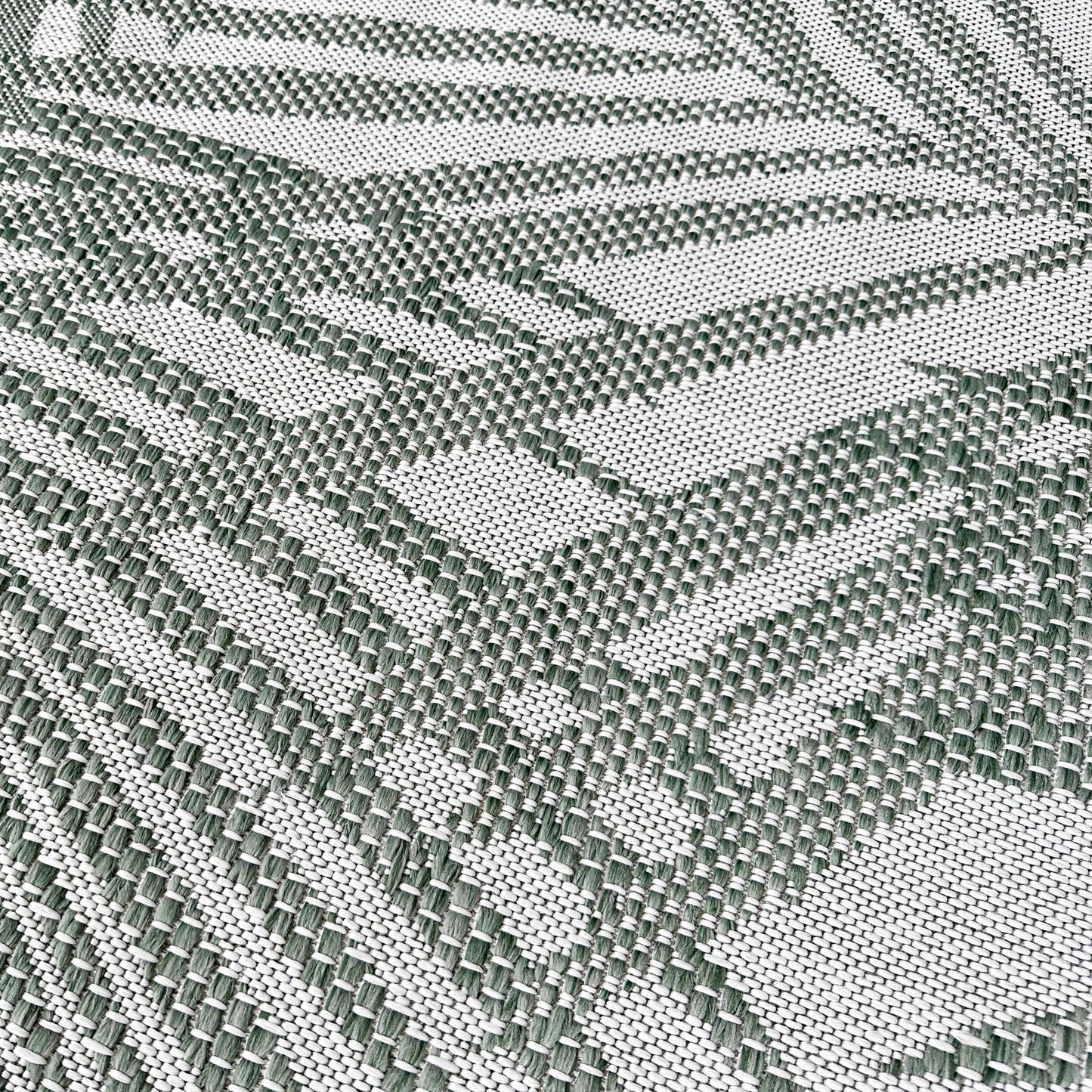 Milos Palm Green Round Rug