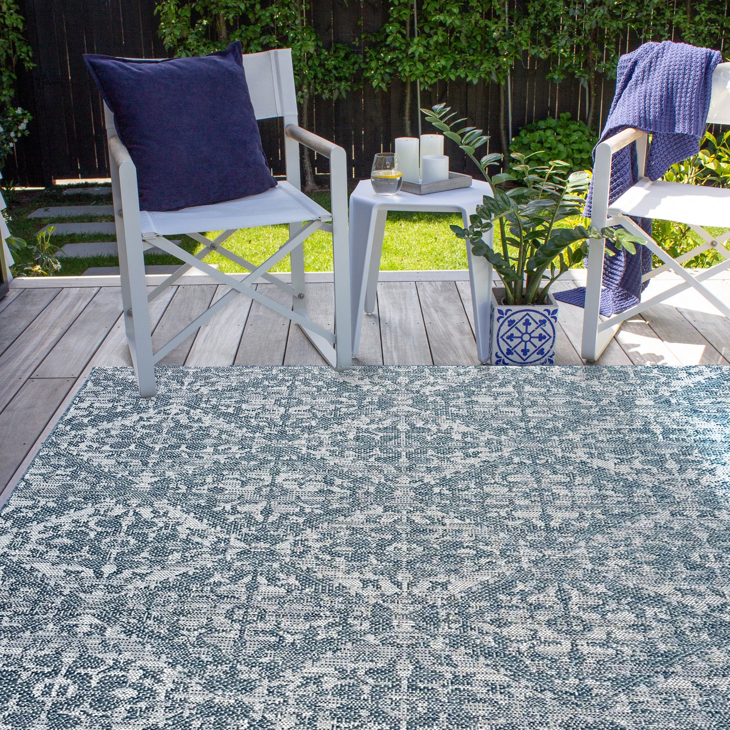 Milos Grecian Blue Rug