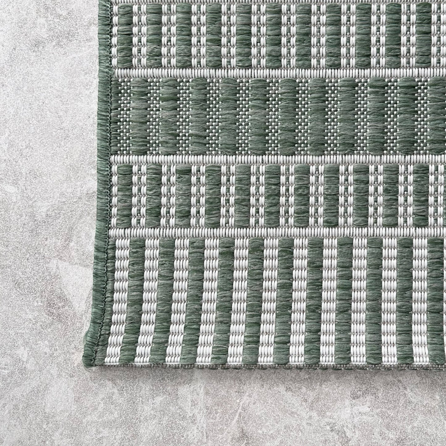 Milos Structure Green Rug
