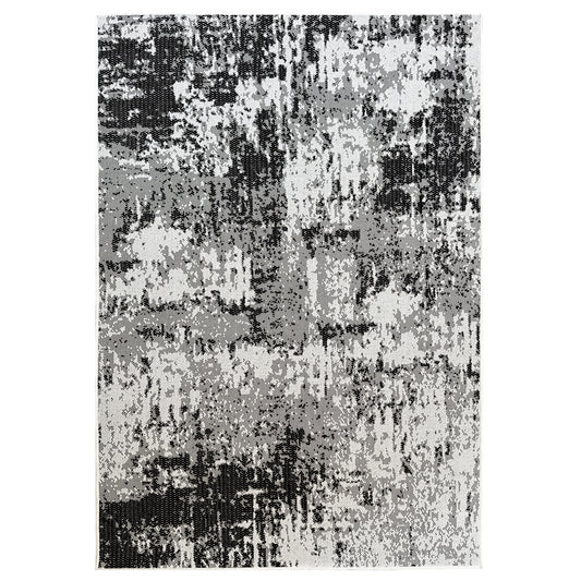 Oakley Vintage Black Indoor/Outdoor Rug