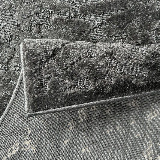 Hanna Indoor/Outdoor Fluid Dark Grey Rug