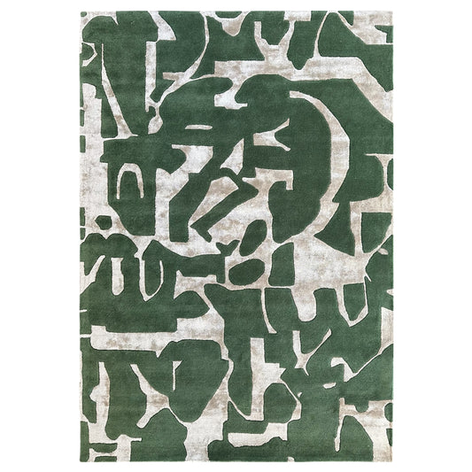 Bente Abstraction Green Rug