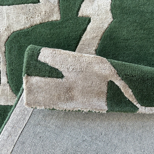 Bente Abstraction Green Rug