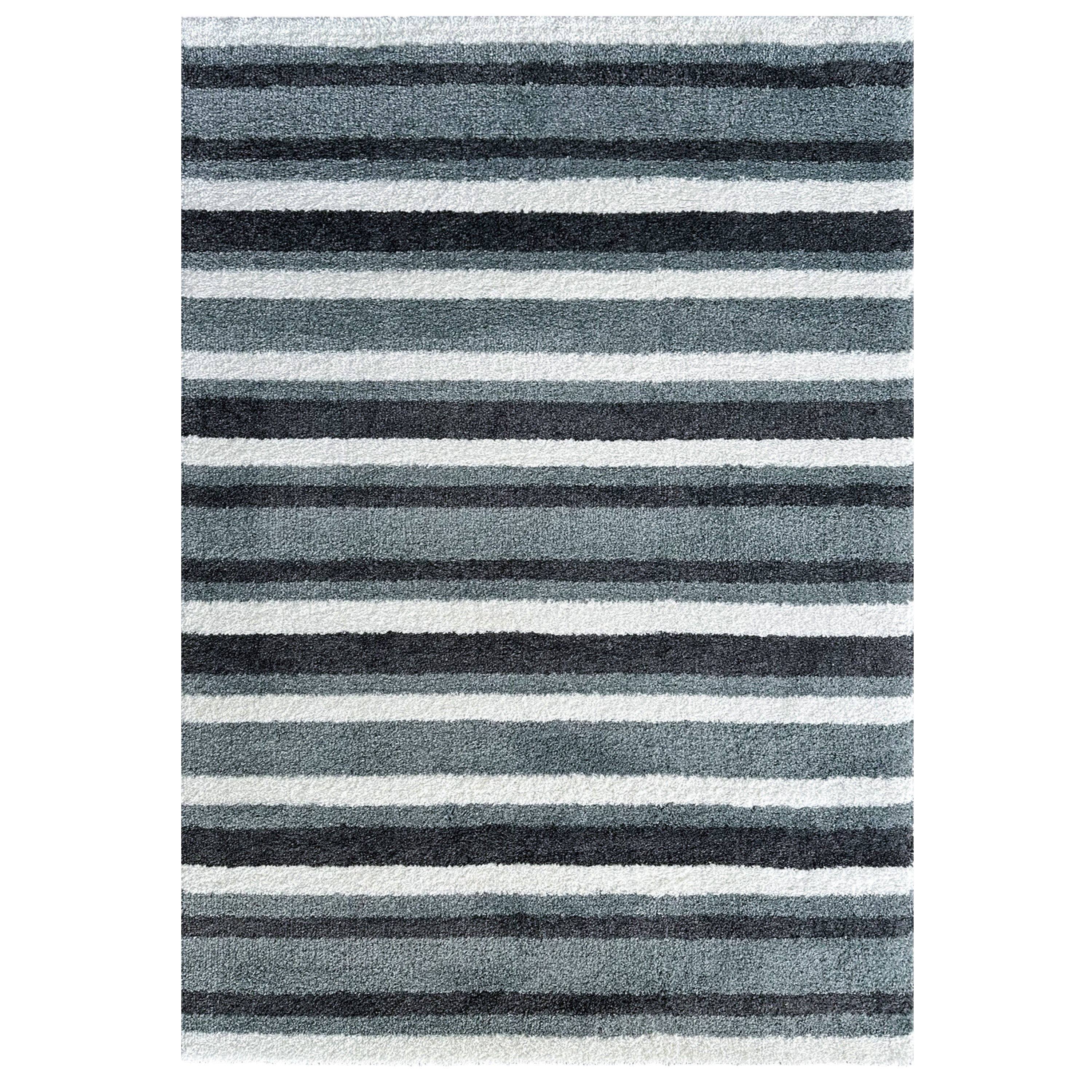 Laine Stripe Smoke Blue Rug – Signature Rugs