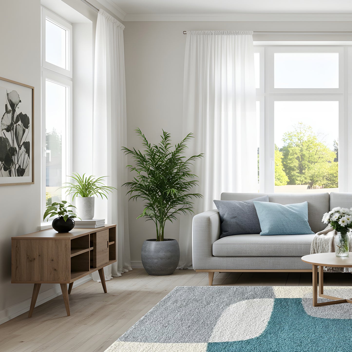 Beaumont Form Blue/Grey Rug