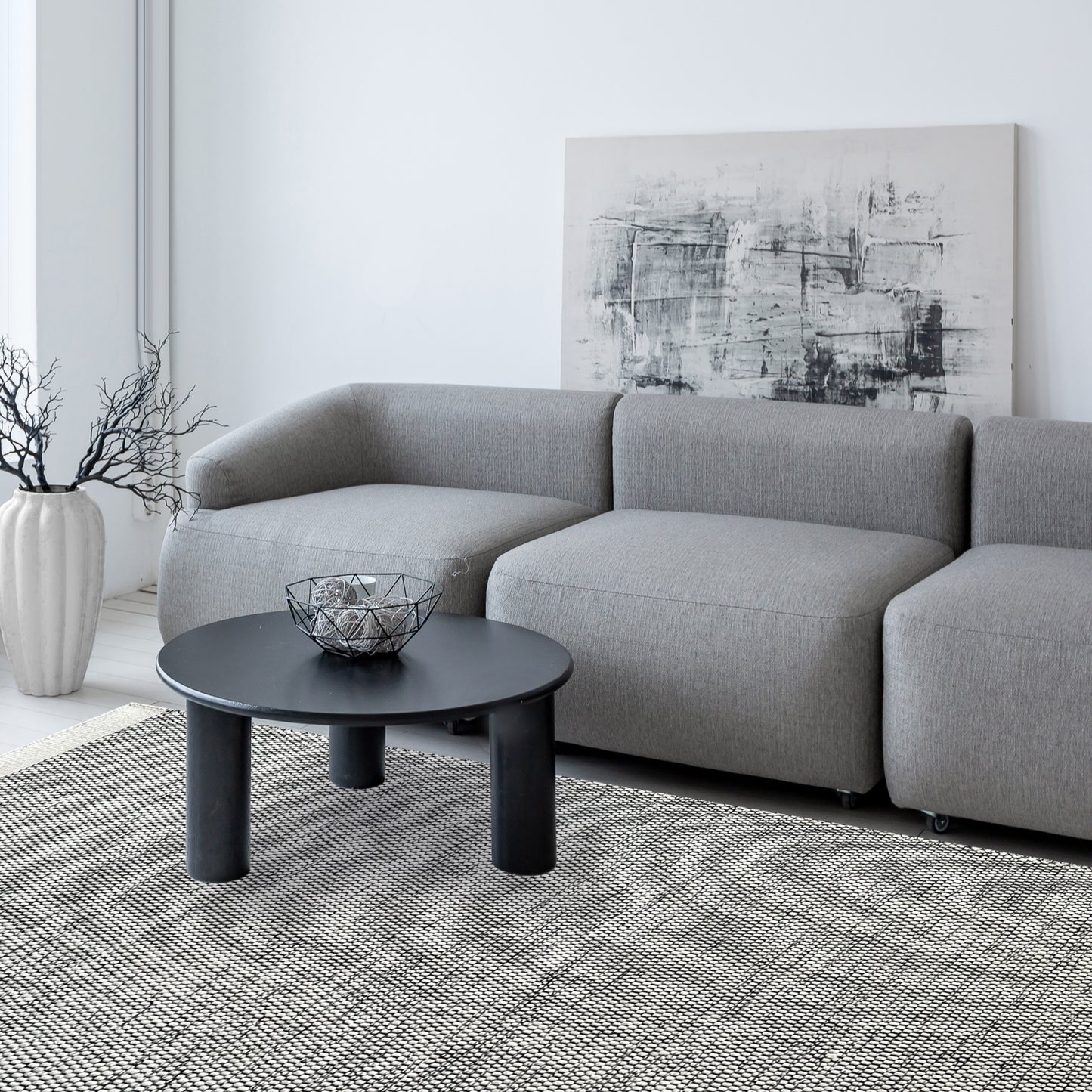 Halsey Black Rug