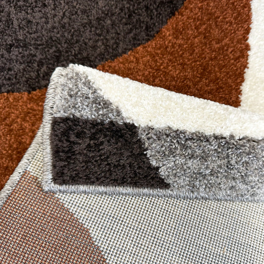 Ascot Circles Henna Brown Mat