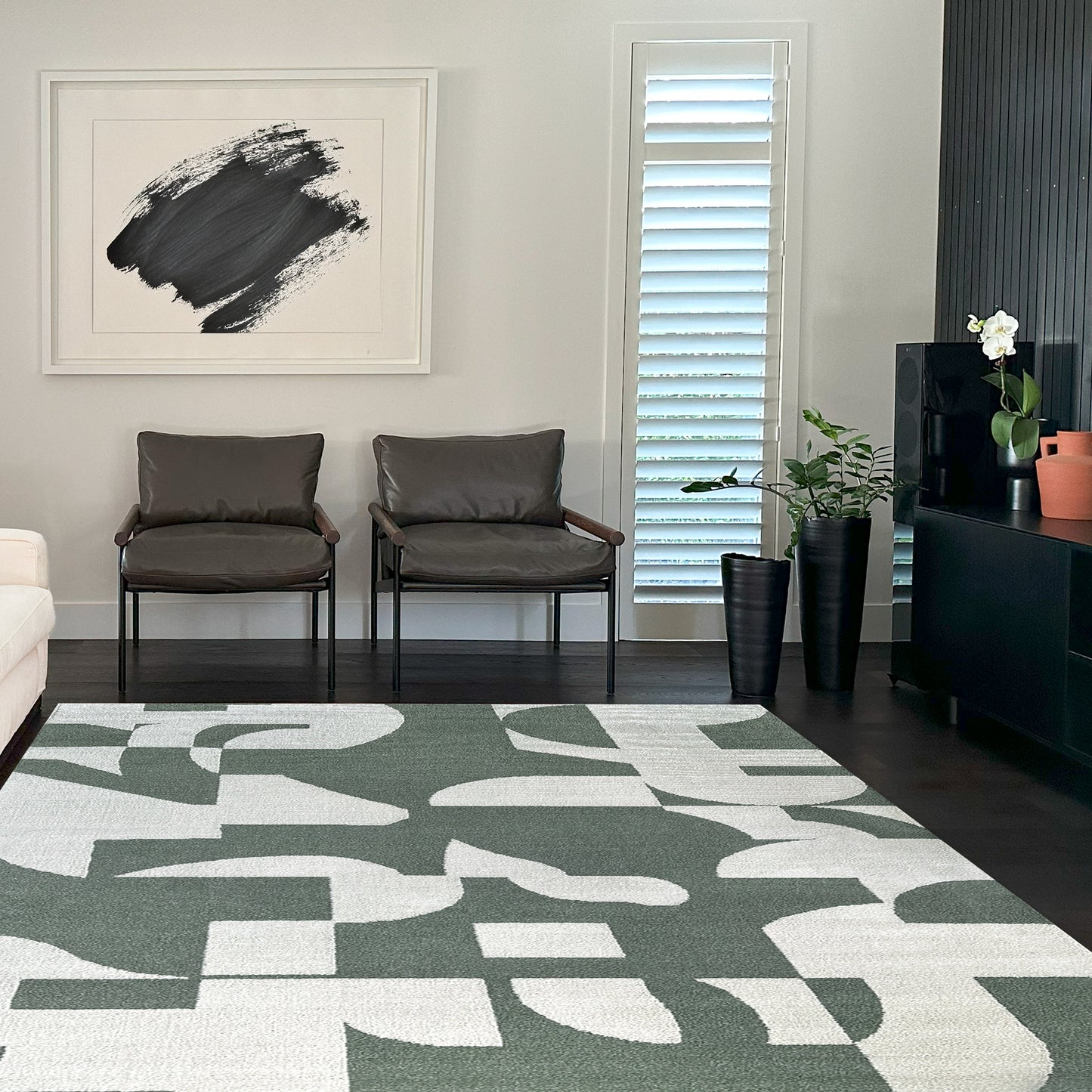 Brax Abstract Olive Rug
