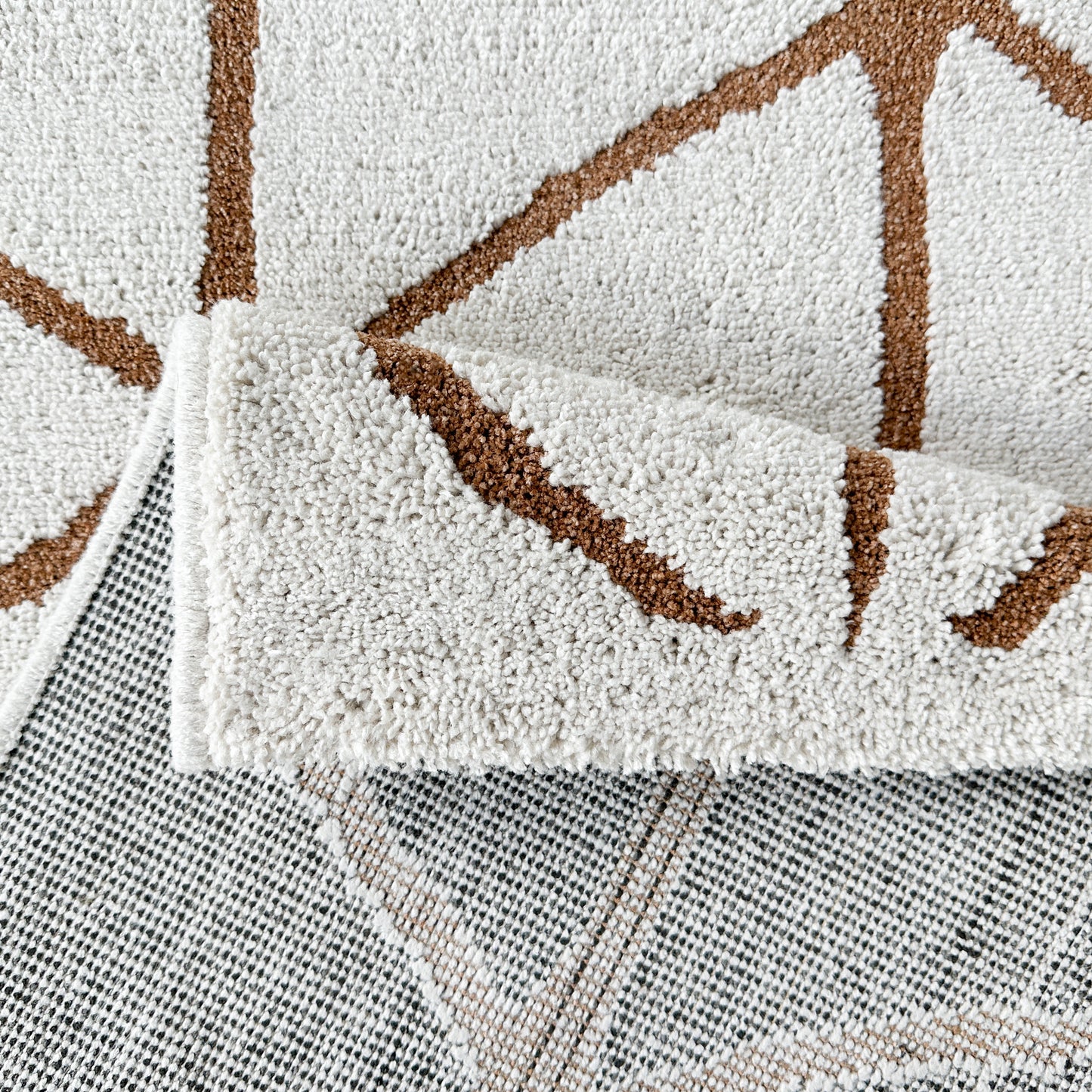 Brax Grid Copper Rug