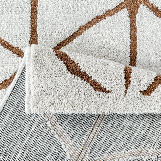 Brax Grid Copper Rug