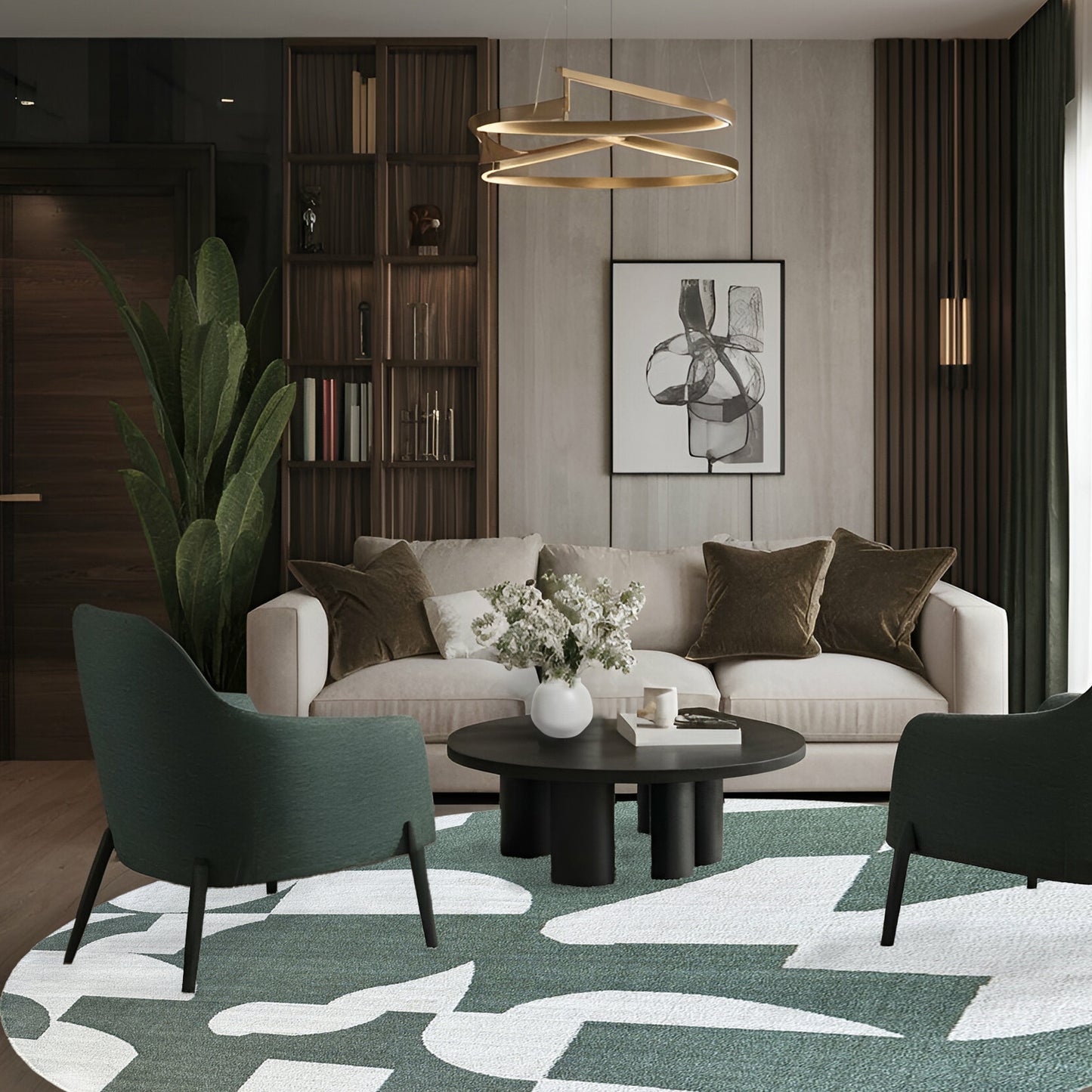 Brax Abstract Olive Rug