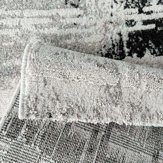 Munro Distressed Grey/Black Rug