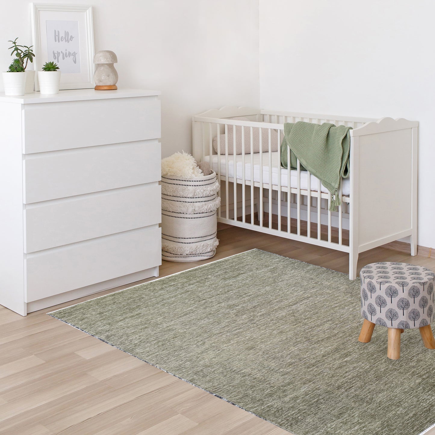 Harlow Reversible Cream/Green Rug