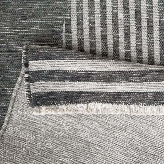 Harlow Reversible Orbit Grey Rug