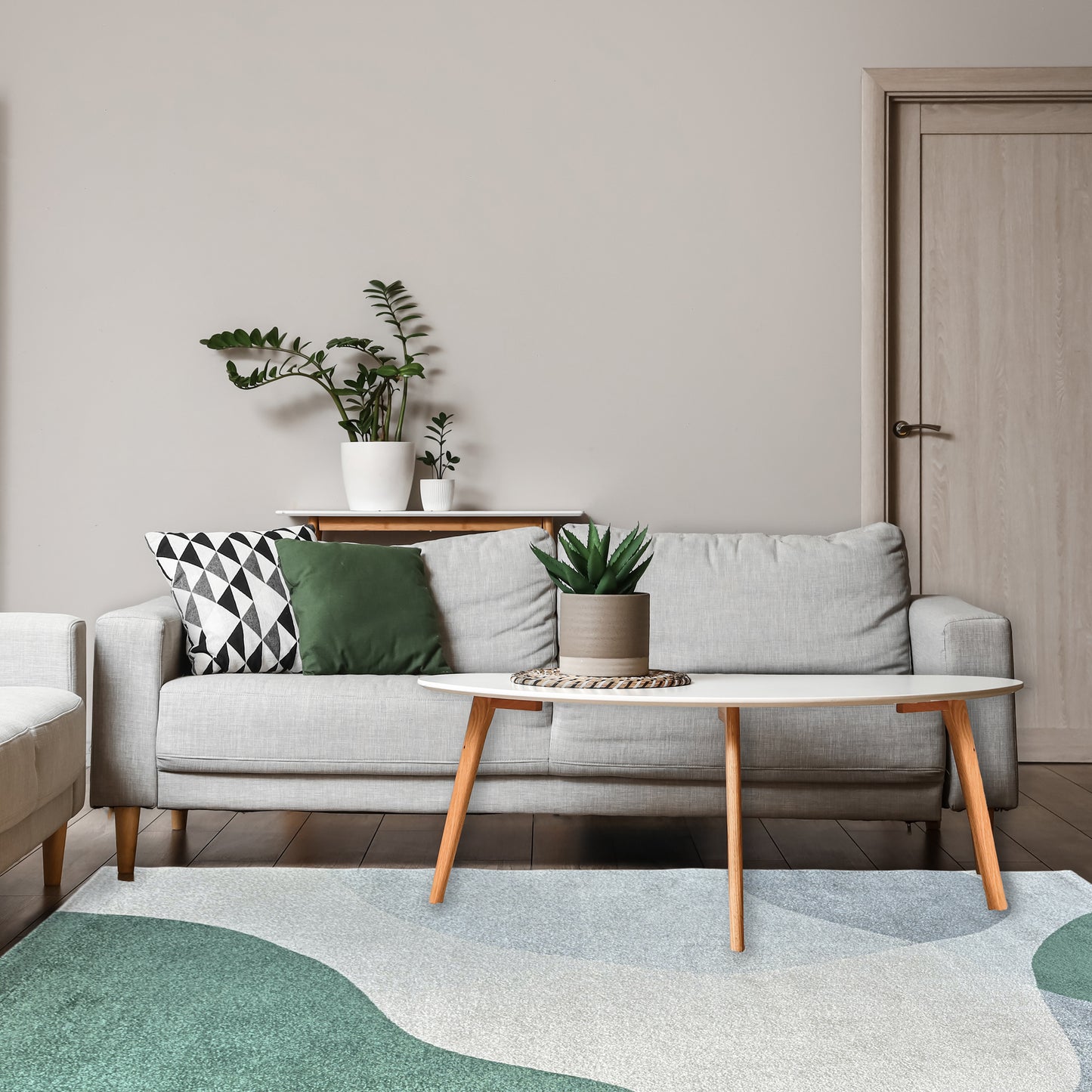 Studio Contour Green Rug