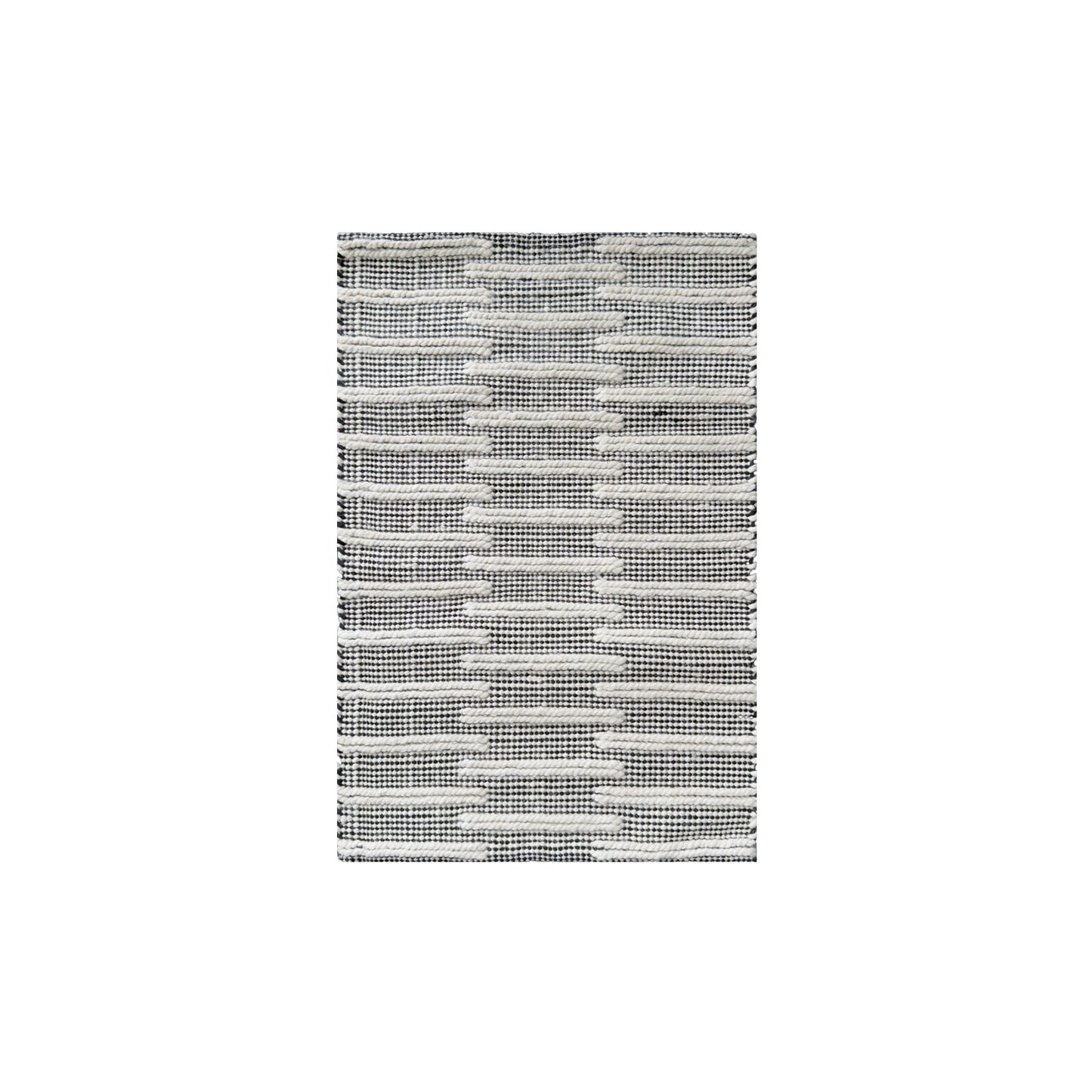 Ridge Ivory/Black Rug