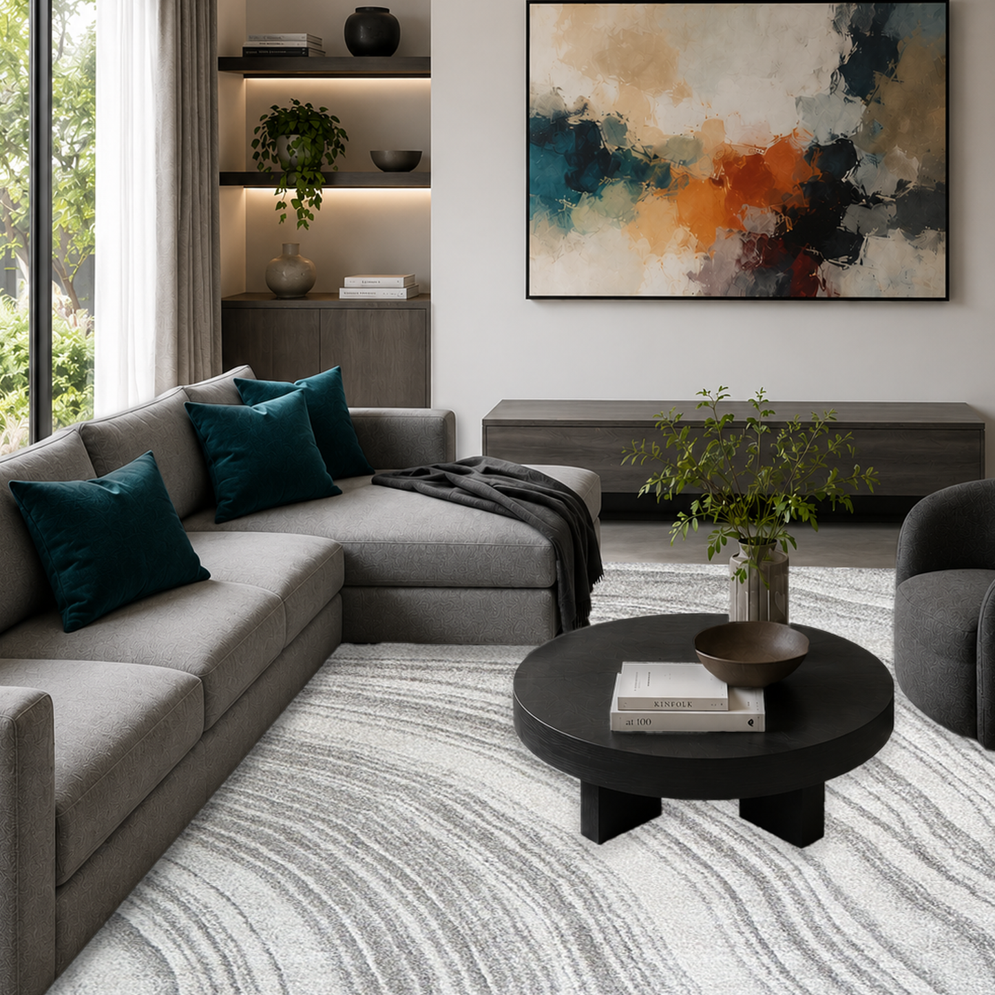 Strata Form Grey Rug