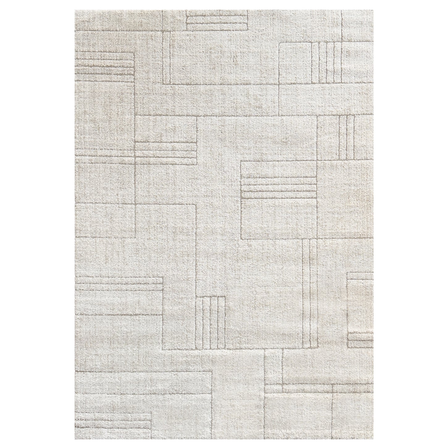 Strata Linear Beige Rug