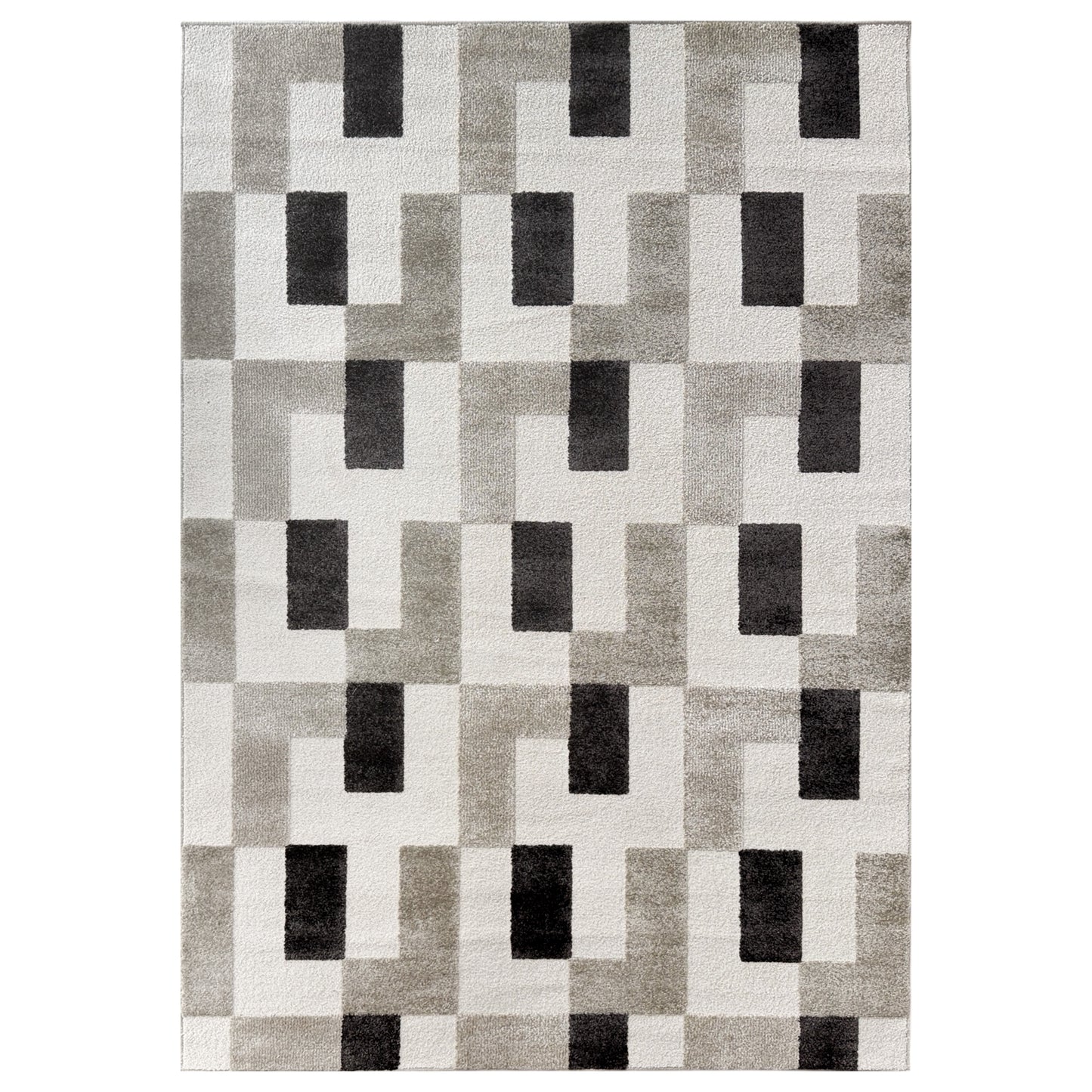 Georgie Metro Grey/Black Rug