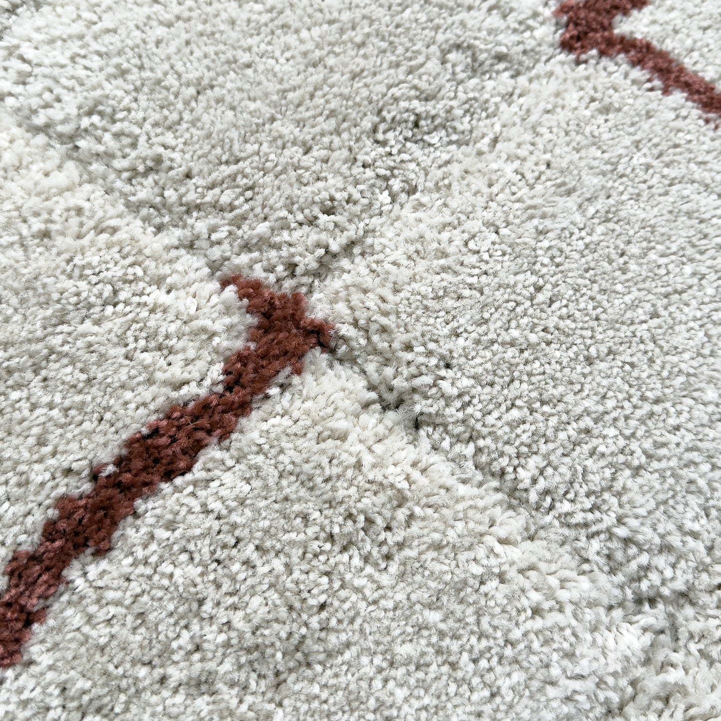 Lowry Grid White/Copper Rug