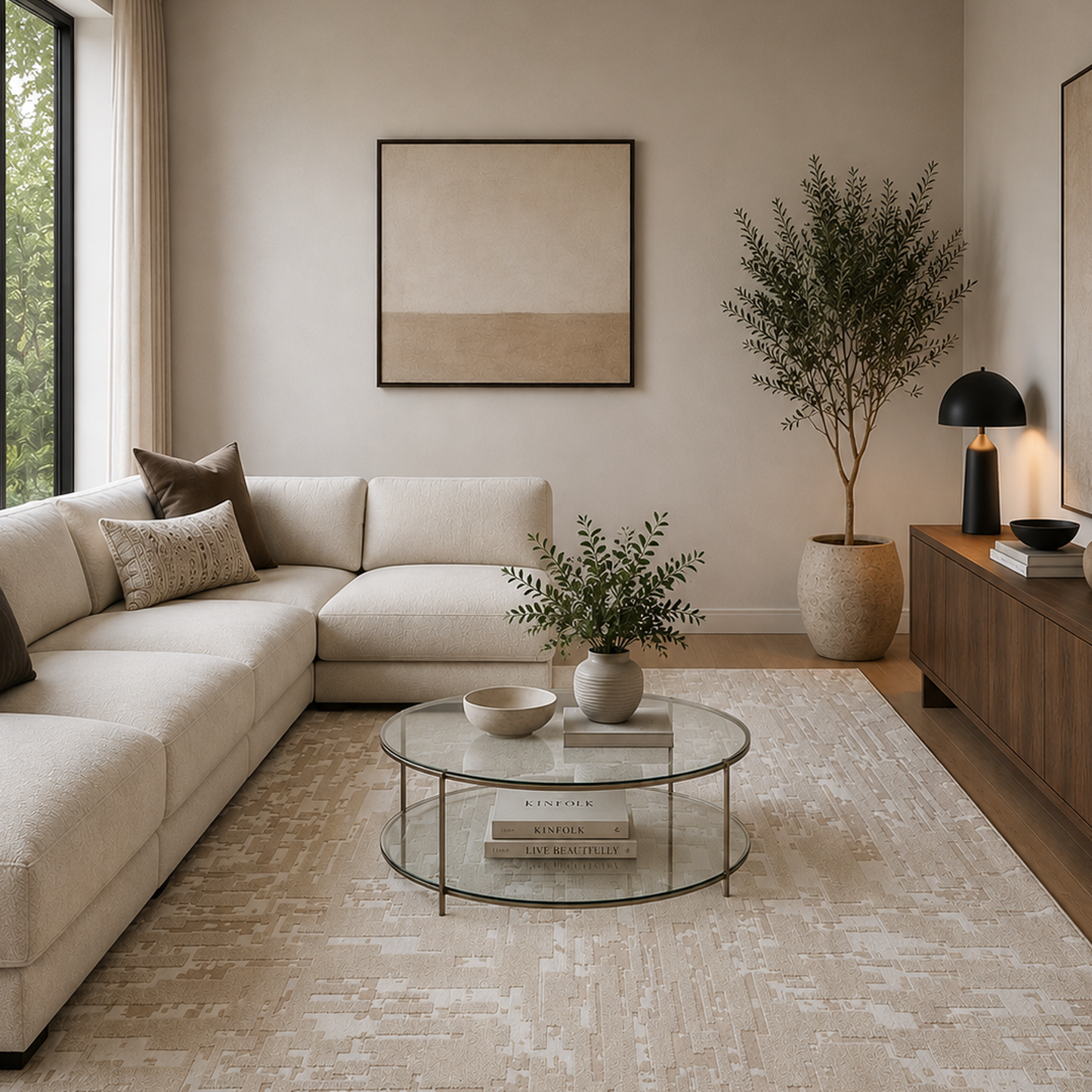 Luma Modern Neutral Rug