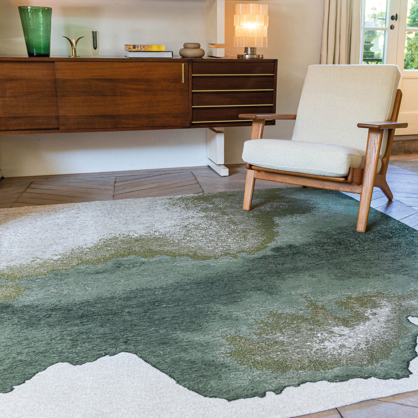 Meditation Lagoon Palm Green 9331