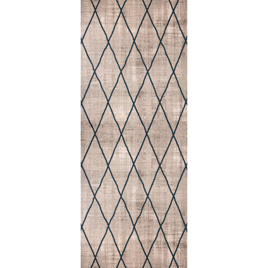 Opale Cross Silver/Blue Rug